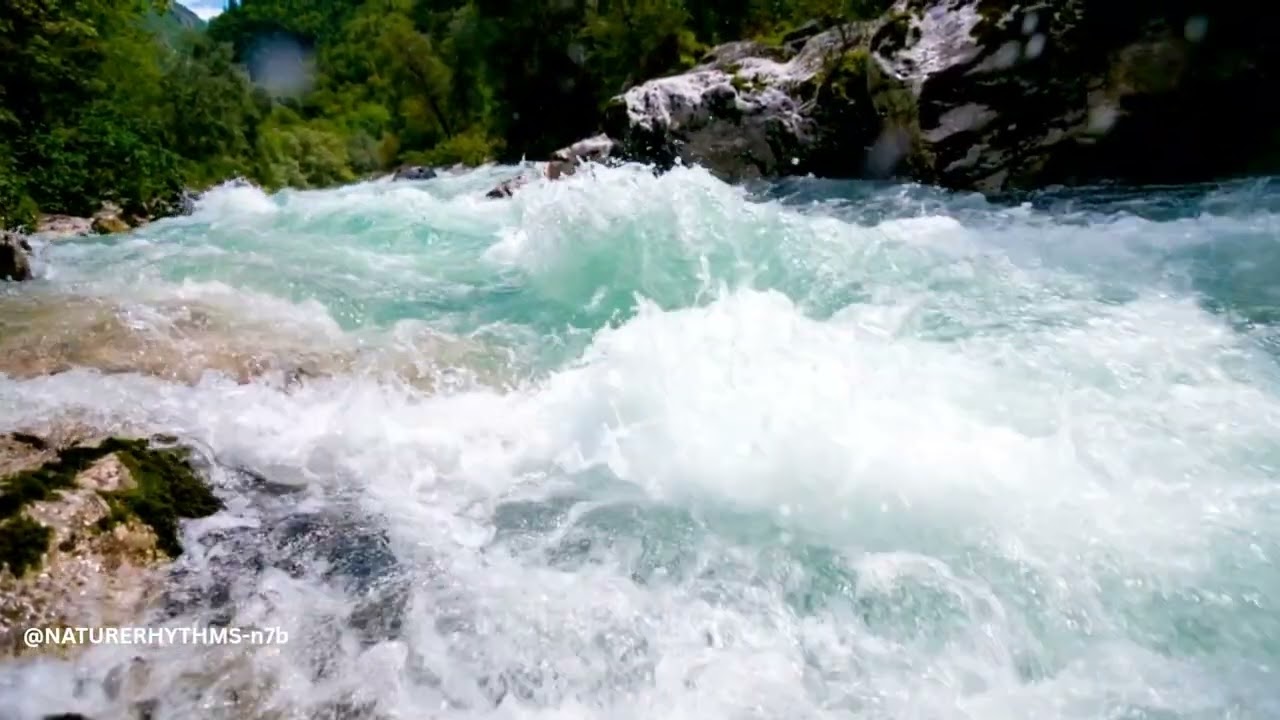 Relaxing  Nature Sounds mountain river- HD