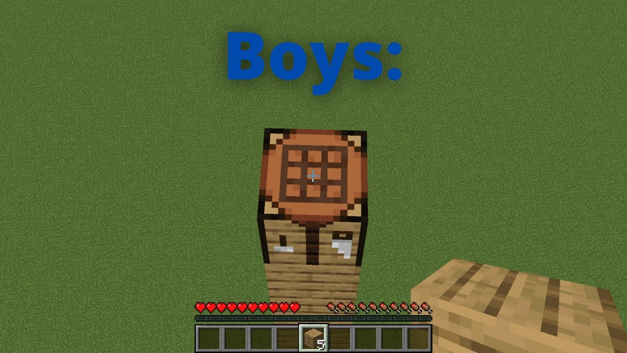 how boys and girls do clutches in minecraft
