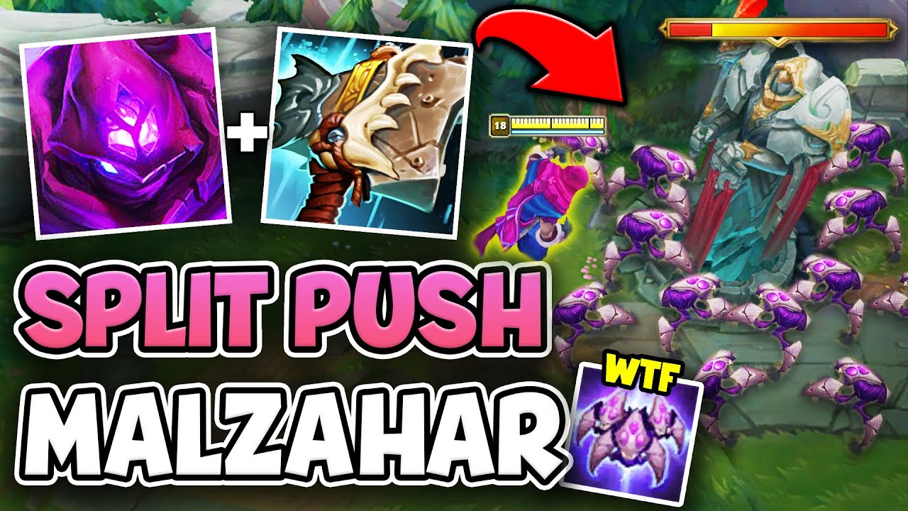 Malzahar but I build hullbreaker and split push with a voidling army (THEY CAN'T STOP ME)