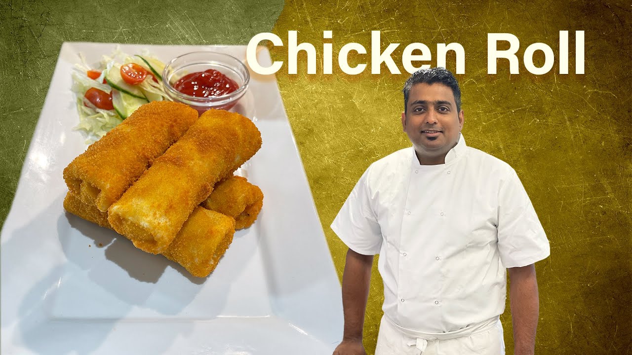 Yummy Chicken Roll (Snack) with Chef Binoj | English subtitles