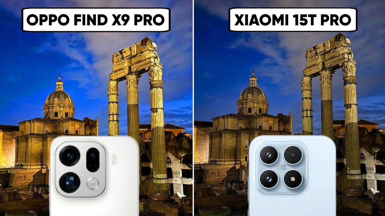 Сравнение камер OPPO Find X9 Pro и Xiaomi 15T Pro