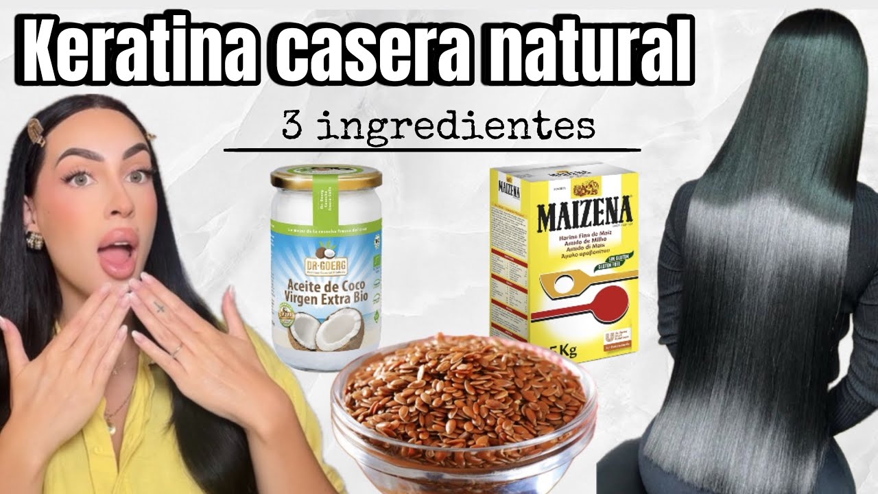 KERATINA 100% NATURAL Cabello sin frizz, más liso, sedoso y brillante ⭐️