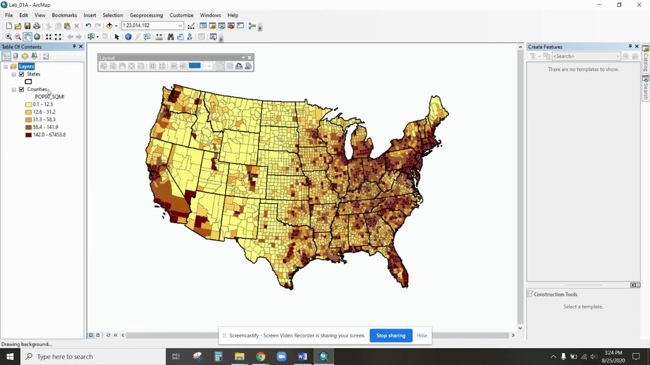 Opening a Lab folder for ArcMap