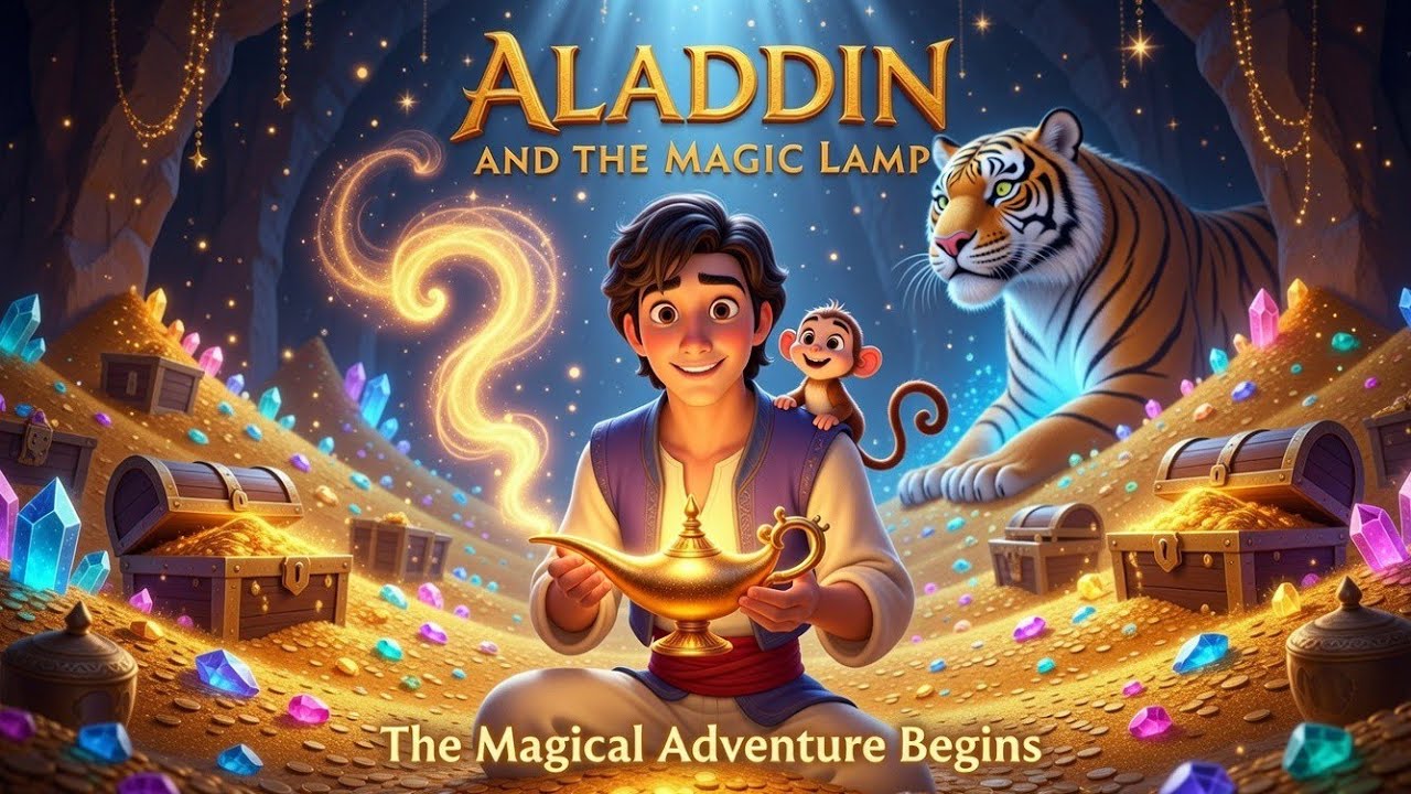 Aladdin – The Magical Lamp & A Dream Come True ✨ | Full Fairy Tale Story