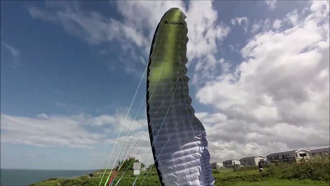 Parapente Vierville sur mer. Première sortie Hook6.