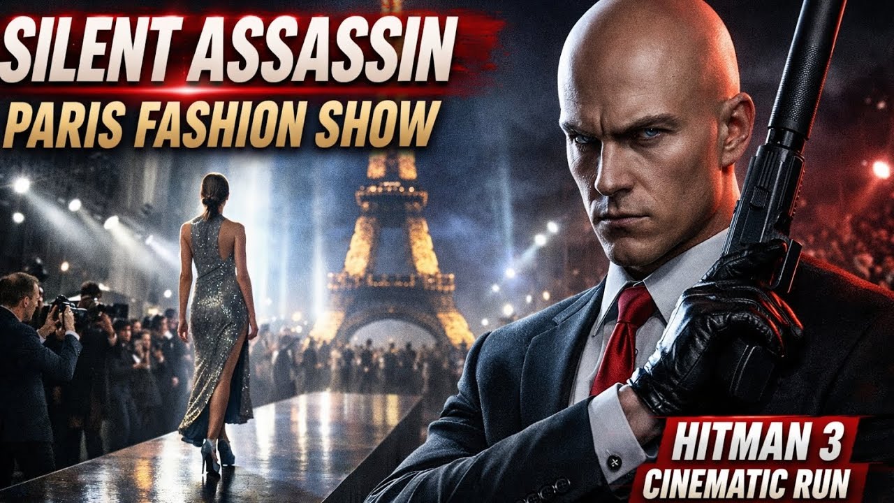 Silent Assassin at Paris Fashion Show 😈 | HITMAN 3 Cinematic Run PS5 (4K 60FPS)