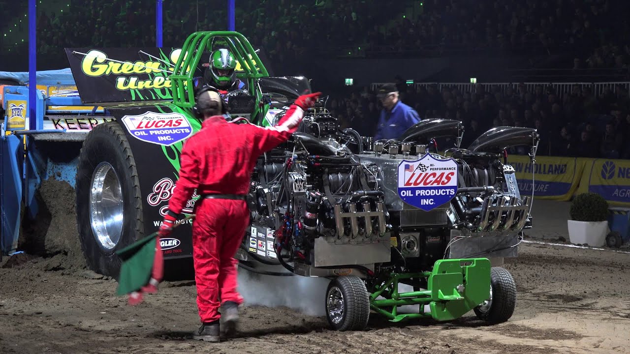 Green Streak Pulling Team USA 1/2 @ European Superpull Rotterdam Ahoy indoor 2016 by MrJo