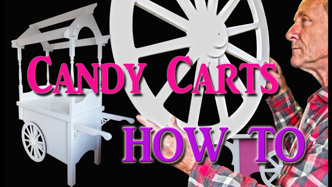 Candy Cart assembling collapsible sweet cart or floss machine cotton