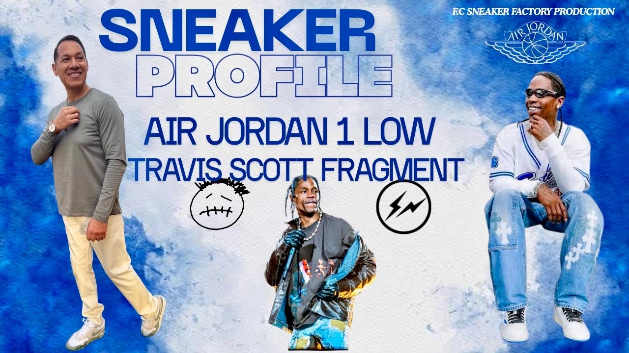 SNEAKER PROFILE AIR JORDAN 1 LOW TRAVIS SCOTT FRAGMENT MILITARY BLUE #AIRJORDAN #TRAVISSCOTT #KICKS