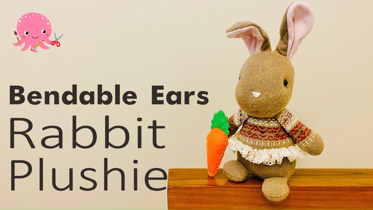 DIY Rabbit Plushie from Socks | How to Make Sock Plushie