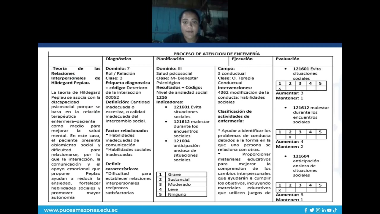 Proceso de Atención de Enfermería- Discapacidad psicosocial 