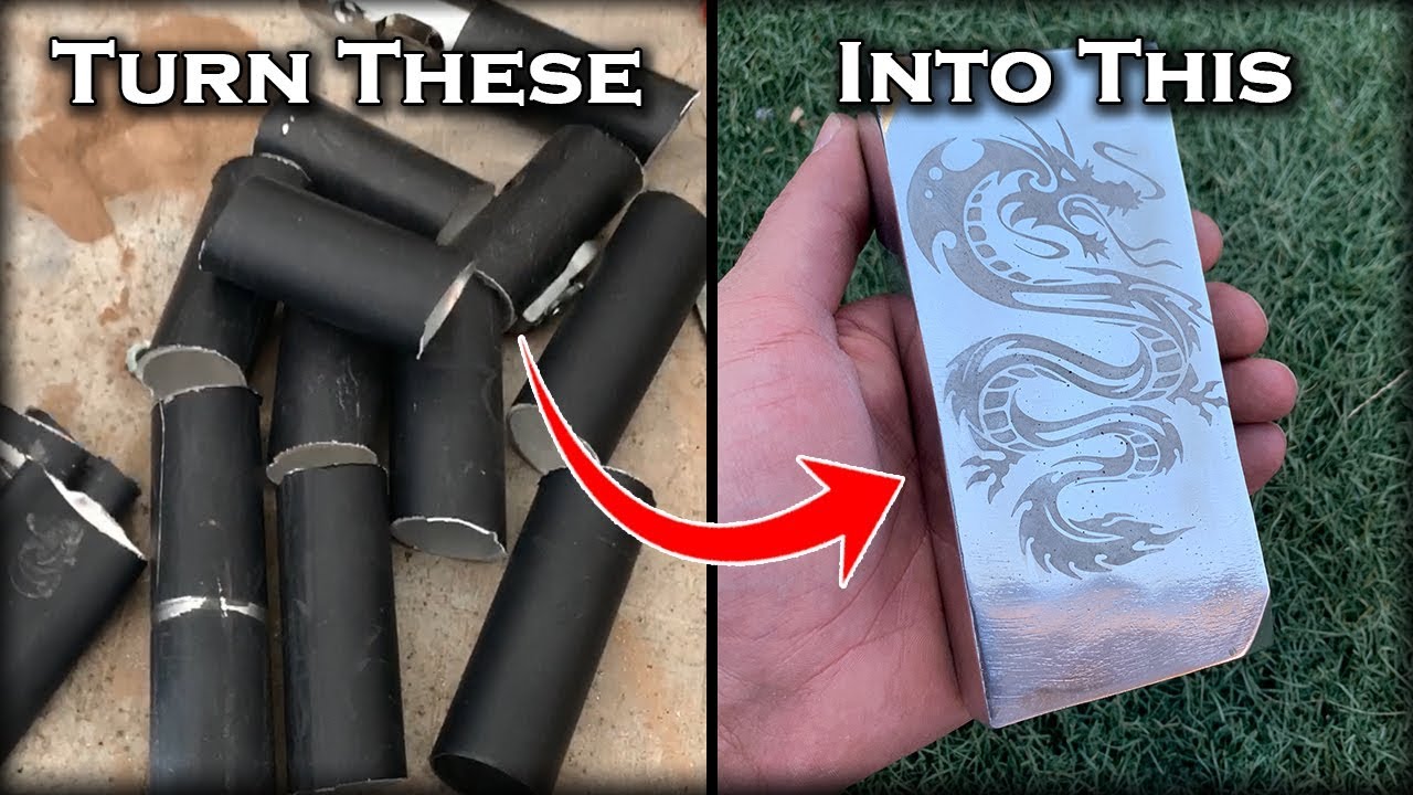Melting Aluminum Scrap Into HUGE Custom Dragon Ingot: DIY Electro Etching Metal