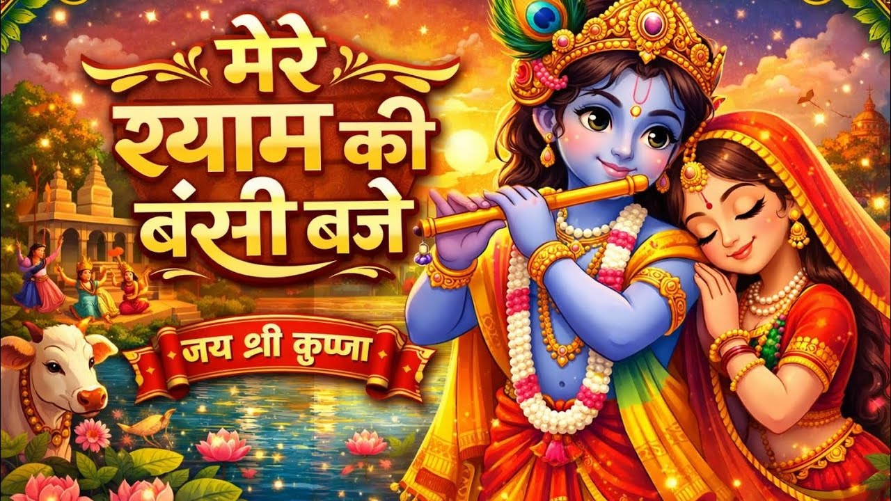 मेरे श्याम की बंसी बजे|राधा कृष्ण का मधुर भजन| गोविंद बोलो हरि गोपाल बोलो|Latest Krishna Bhajan 2026