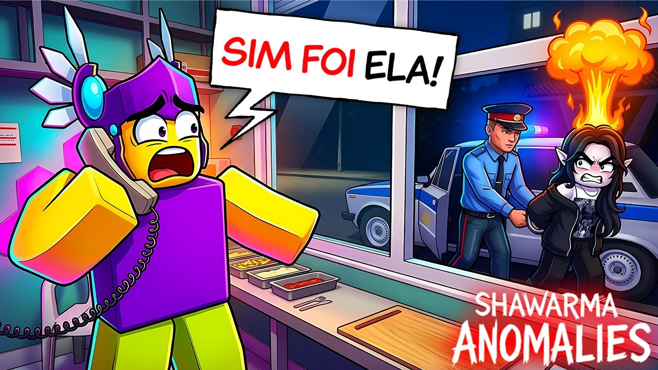 Liguei pra POL&Iacute;CIA no Shawarma e QUASE Prenderam a Caroll! (Shawarma Kiosk)