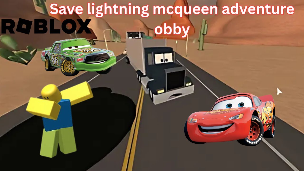 Playing Roblox Save Lightning McQueen Adventure Obby! #roblox #shovelware #obby #classicroblox #cars