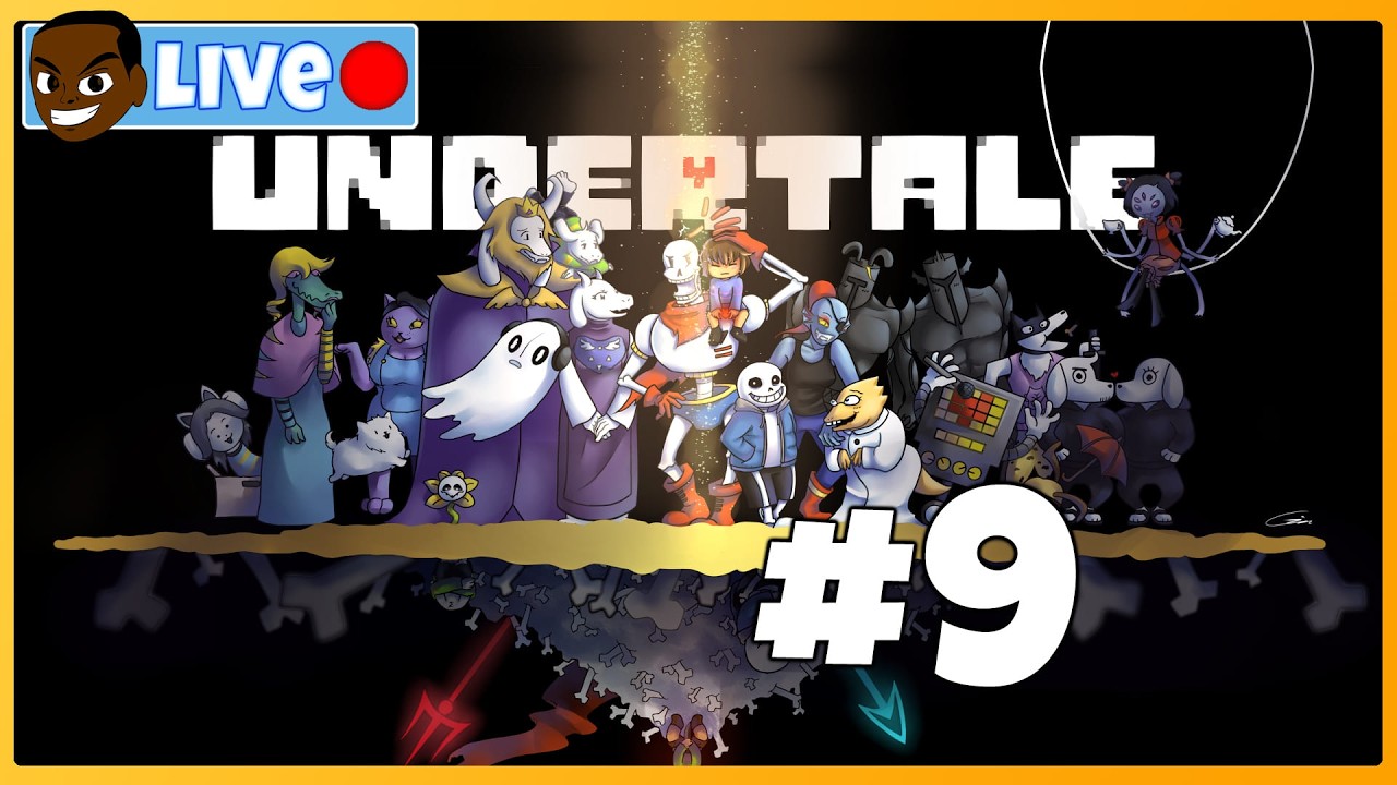 UNDYNE GOT BEATEN! WHO IS NEXT!? Undertale - EP 9 - LIVE