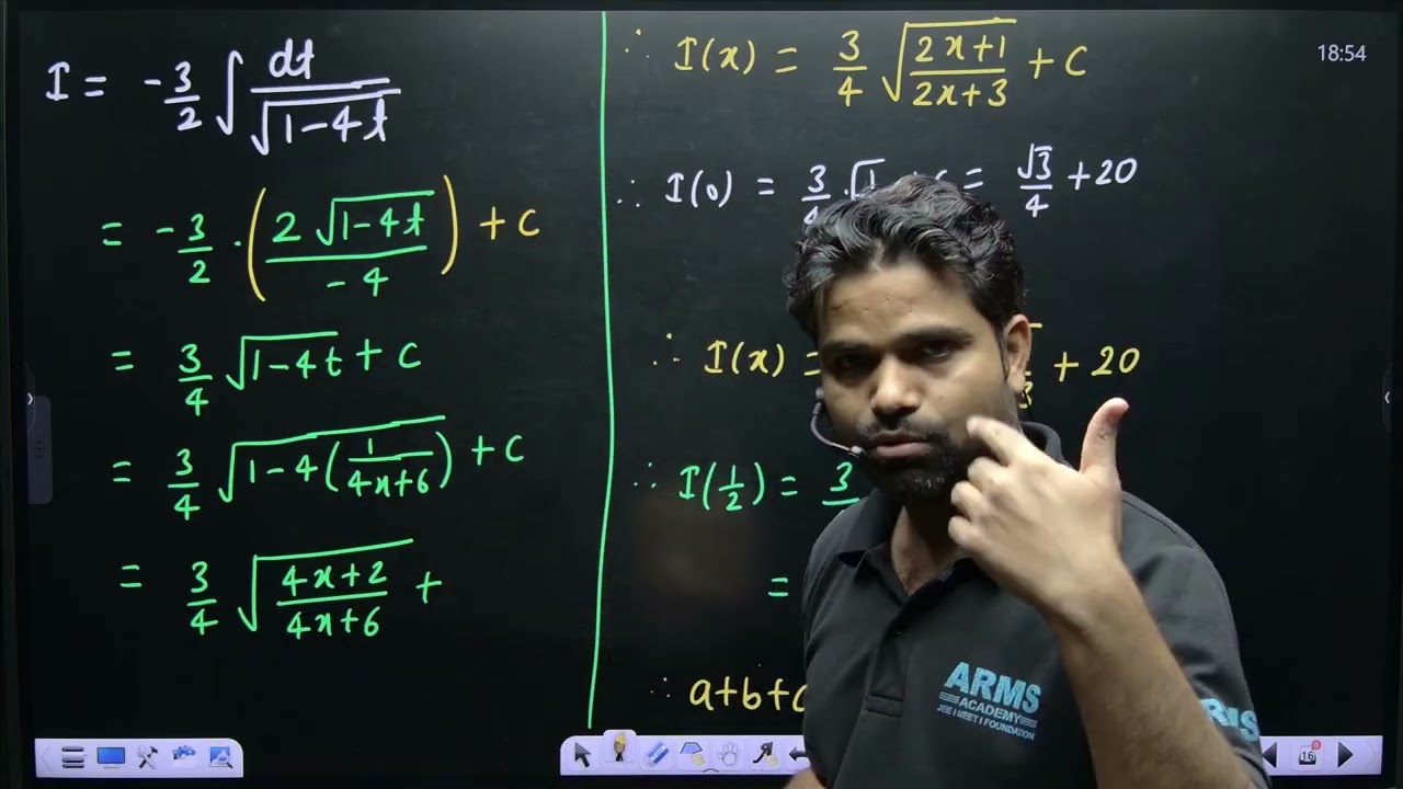 Let I(x)= 3dx(4x+6)4x2+8x+3  and I(0)=34+20. If I12=a2 b+c, where a,b,c∈N,gcd(a,b)=1, then a+b+c
