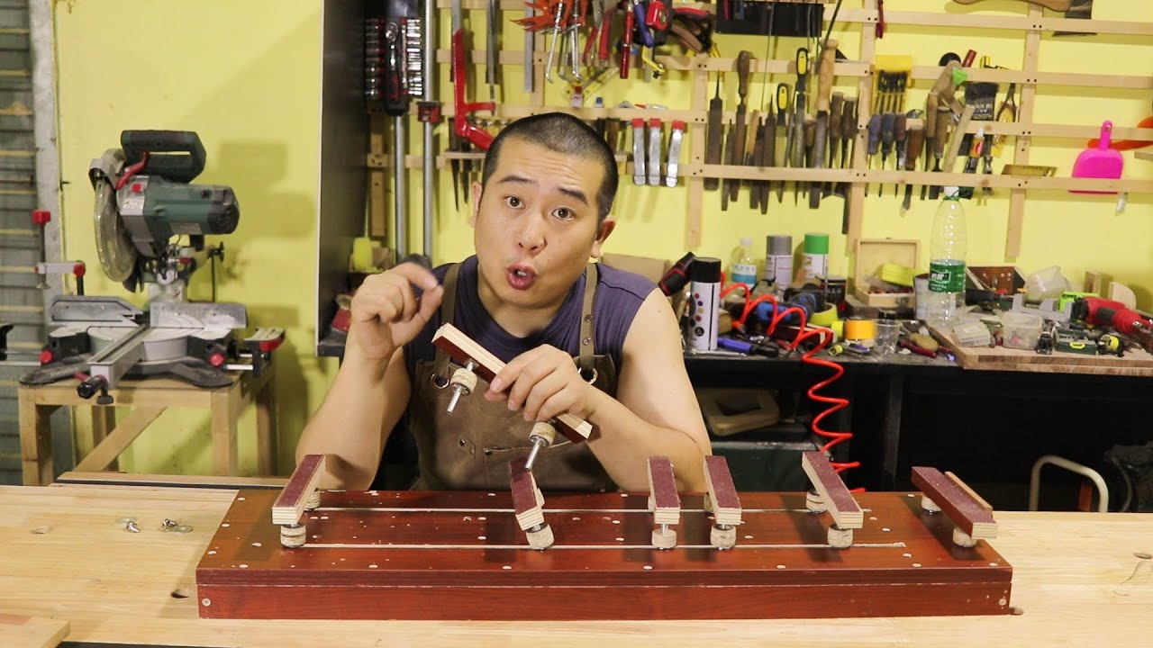 壓刨輔助神器的製作過程來了，詳細結構原理/wood work/wood tools/DIY