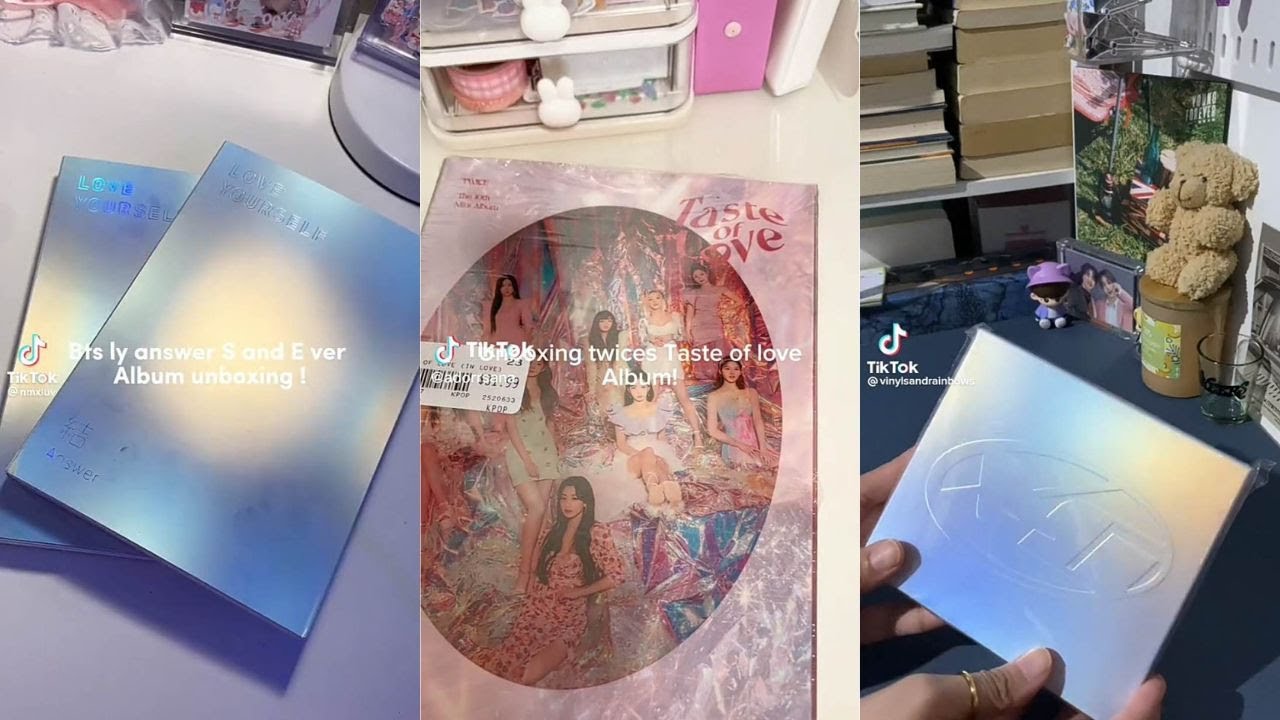 📦 UNBOXING KPOP ALBUMS l TIKTOK COMPILATIONS ☄️