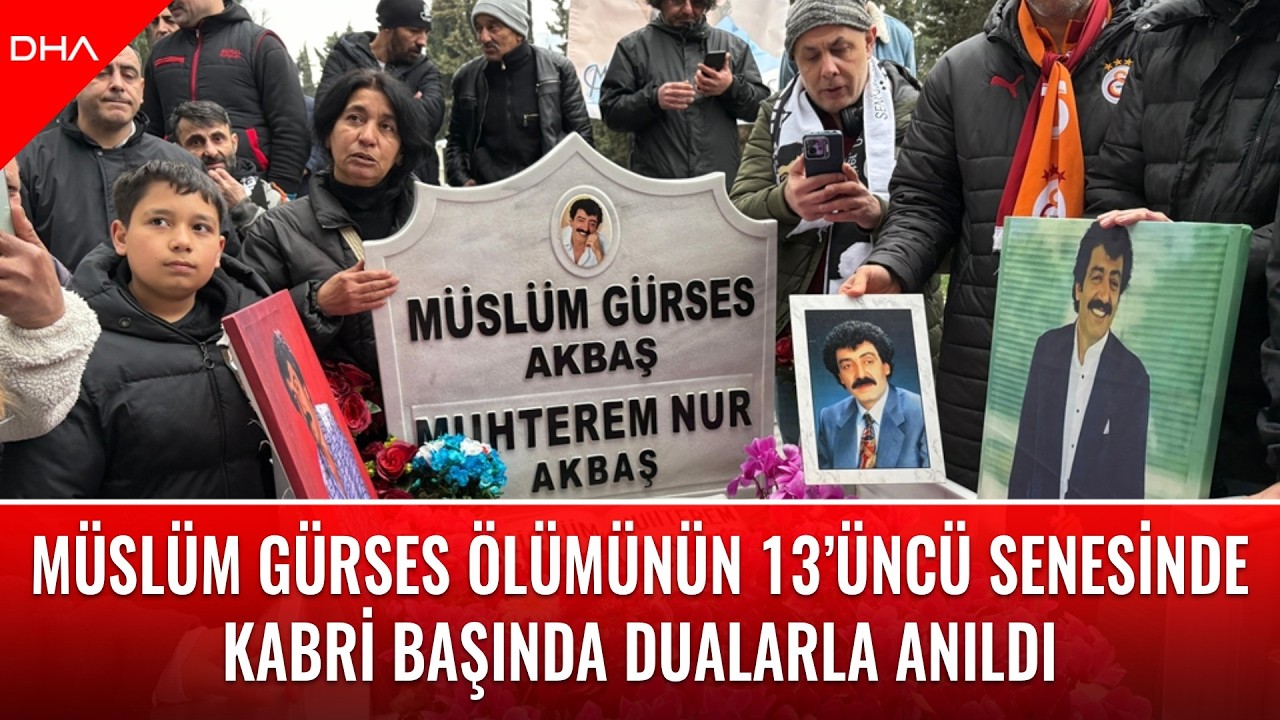 Müslüm Gürses ölümünün 13’üncü senesinde kabri başında dualarla anıldı