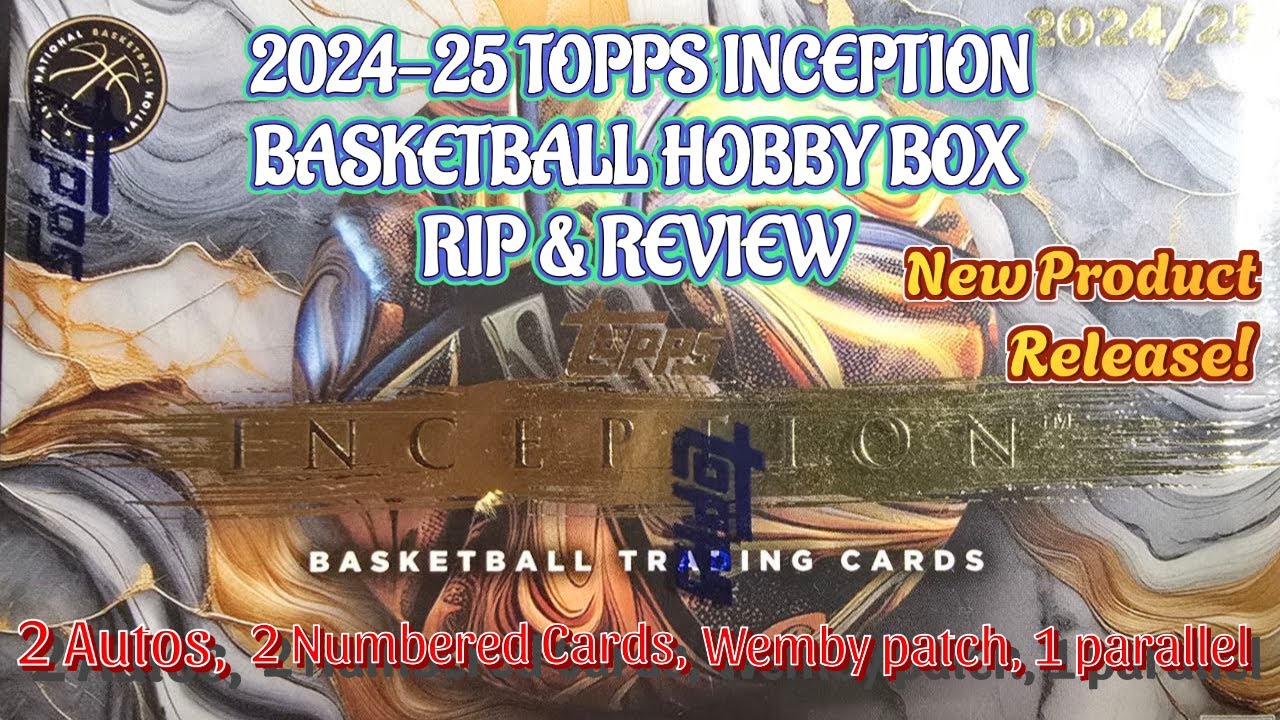 NEW PRODUCT RELEASE 🚨 2024-25 TOPPS INCEPTION BASKETBALL! Watch👀 2 Autos + 2 Numbered + 1 Parallel