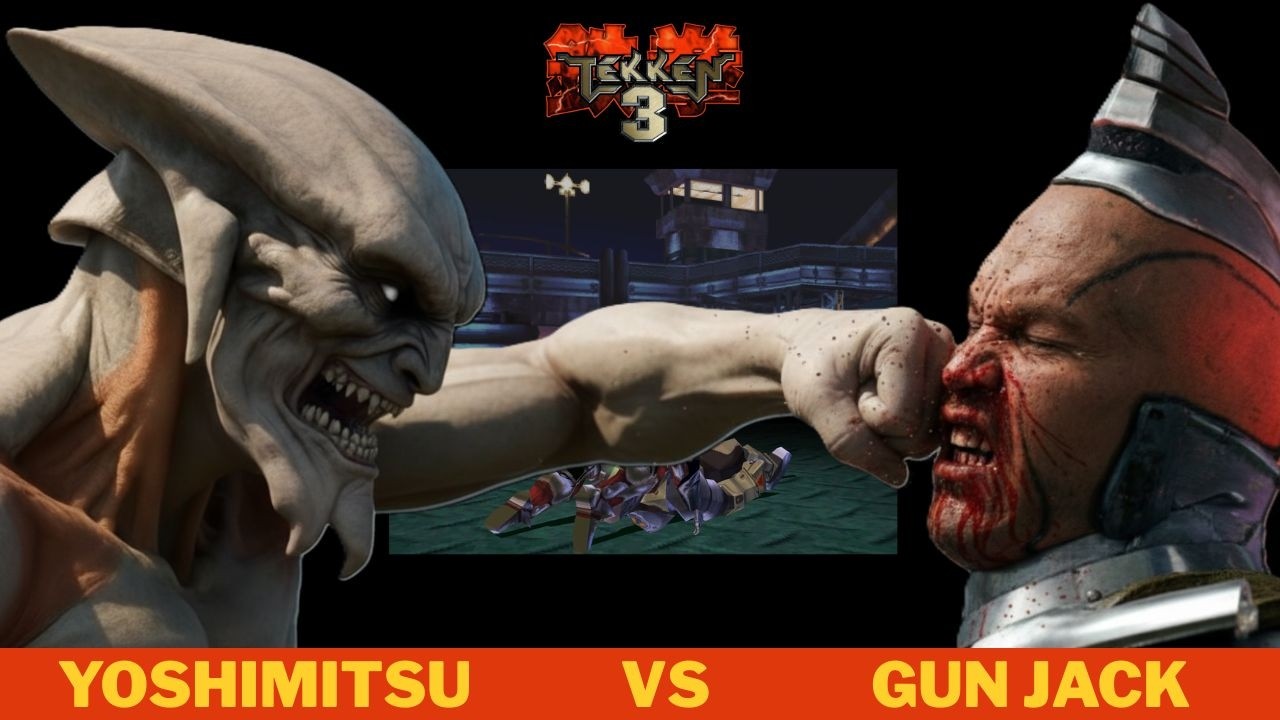 Tekken 3 - YOSHIMITSU vs GUN JACK - You're a Machine. I Break Machines. Simple Arithmetic.