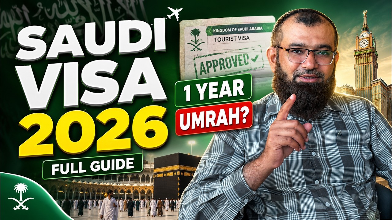 Saudi Arabia 1 Year Multiple Entry Tourist Visa 2026 | Umrah Allowed, Fees & Step By Step Guide