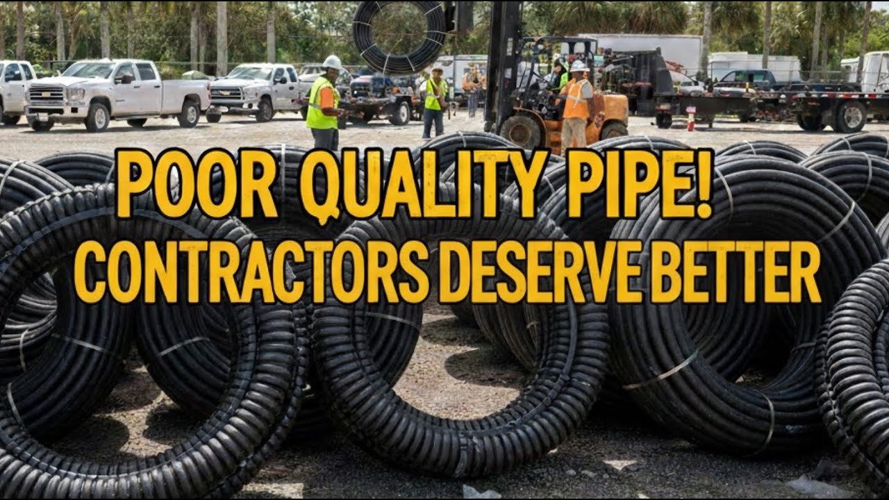 What gives Corrugated Pipe a Bad name [ Garbage Recycled Pipe....Don't Use ]