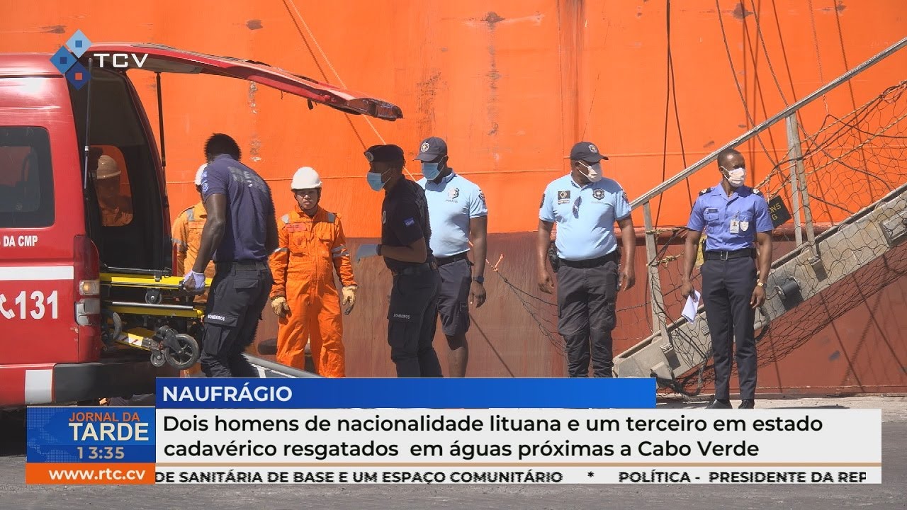 Dois lituanos e um corpo resgatados em águas próximas a Cabo Verde