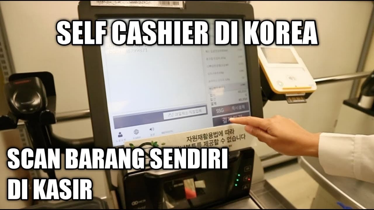 BELANJA DI SUPERMARKET KOREA | TES KEJUJURAN LEWAT SELF CASHIER