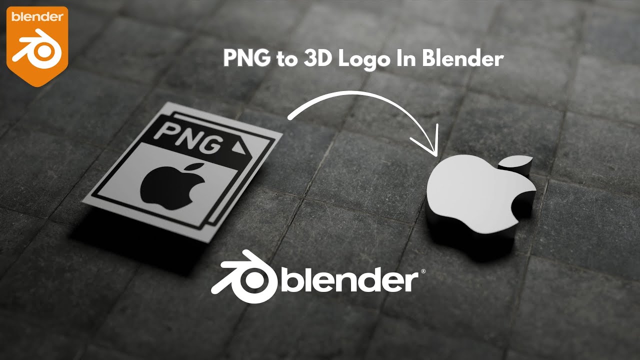 2D Image to 3D Logo In Blender under 1 Minute