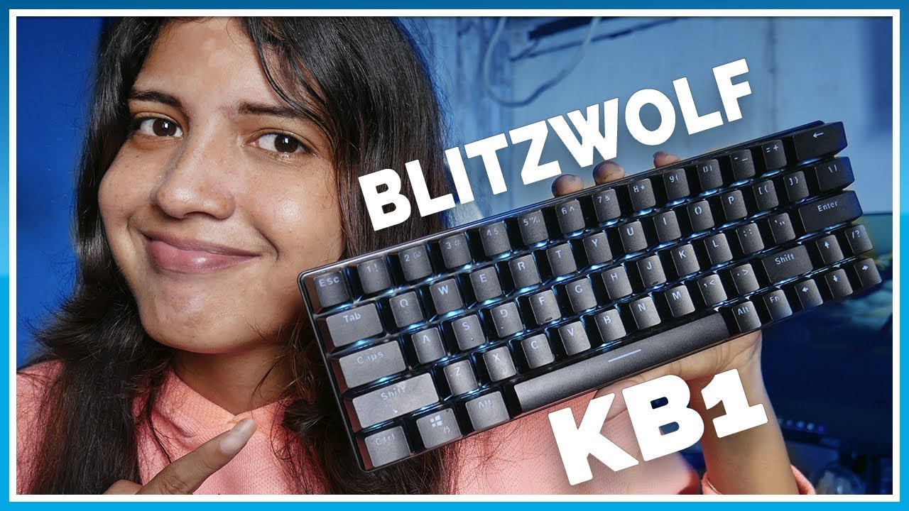 BLITZWOLF BW-KB1 UN TECLADO INALAMBRICO BARATO DEL 60% BASTANTE COMPLETO