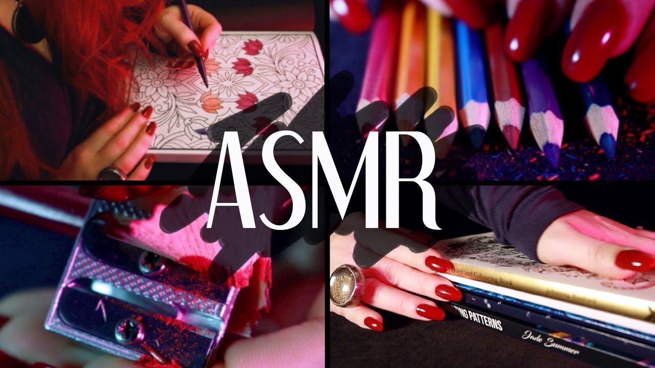 ASMR 🙌🏼 2 HOURS 🙌🏼 NO TALKING 📕 Mindfulness Coloring for SLEEP