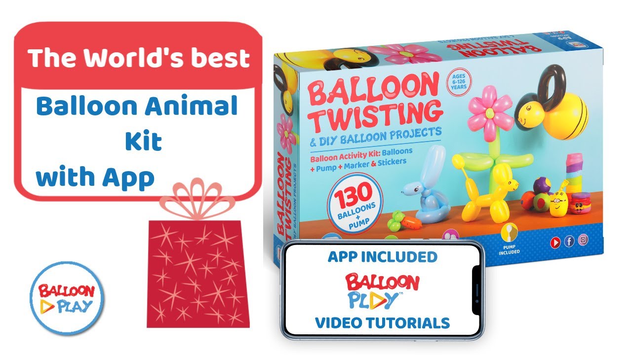 The world's best Balloon Animal kit with App by BalloonPlay&trade; 🎈