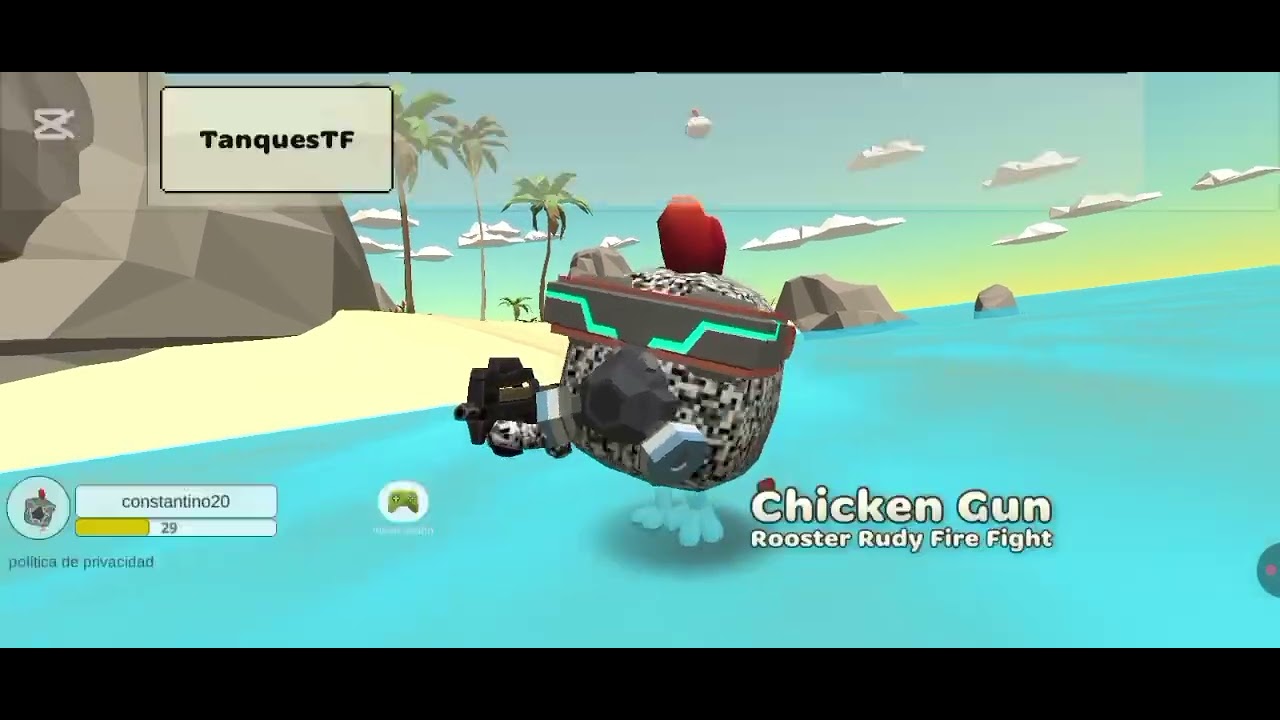 jugando chicken gun 