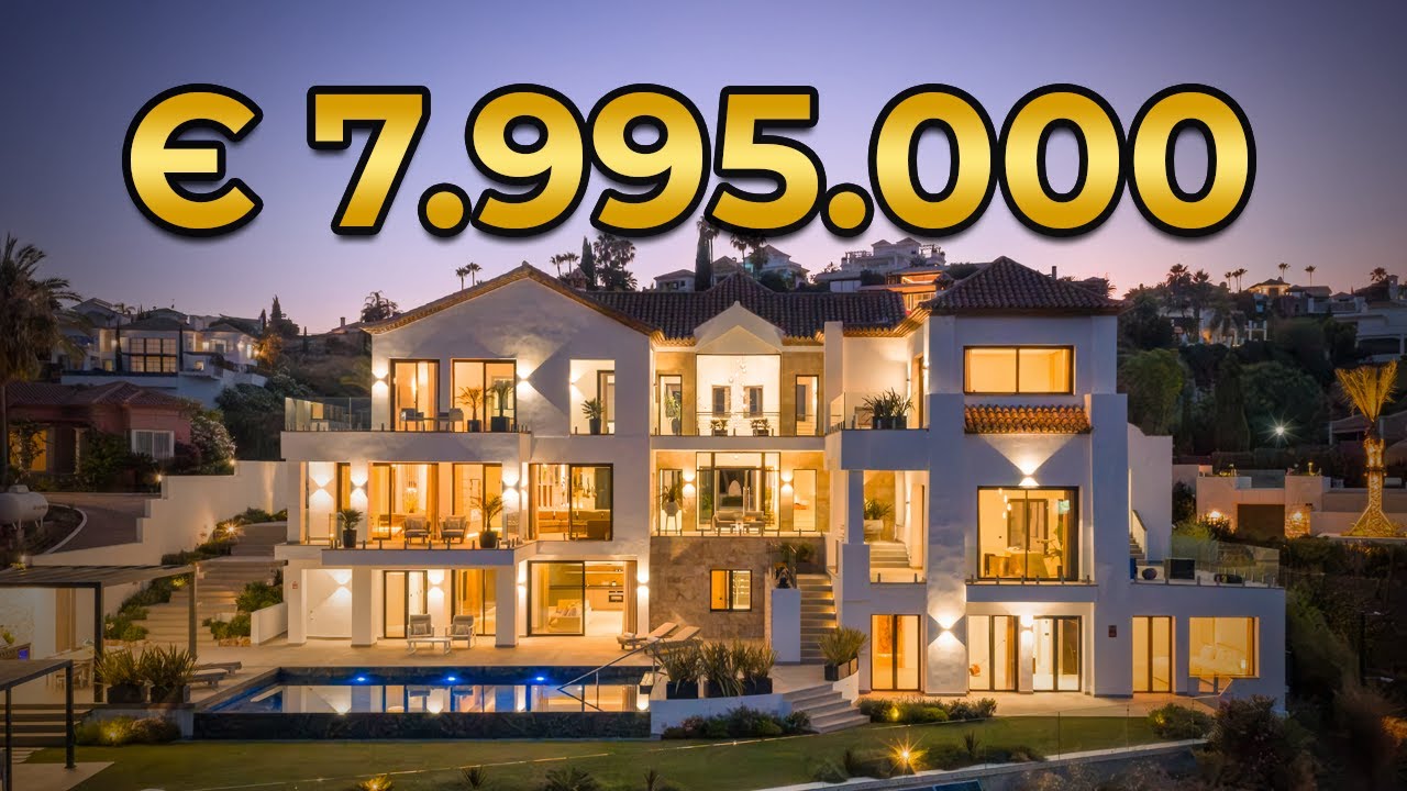 Touring € 7.9M Frontline Golf Sea View Villa in Marbella Spain
