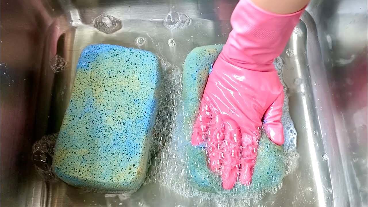 💐 RINSING WITH BLEACH ✨🧞‍♂️🧿 - sponge ASMR