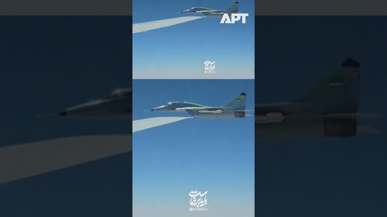 Iranian Fighter Jet Escorts Khamenei's Coffin to Mashhad | APT