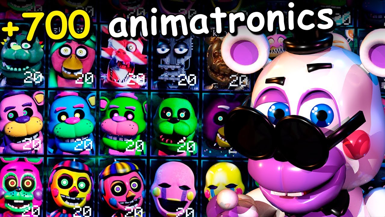 O FNAF 2024 COM +700 ANIMATRONICS É BIZARRO KKKKK