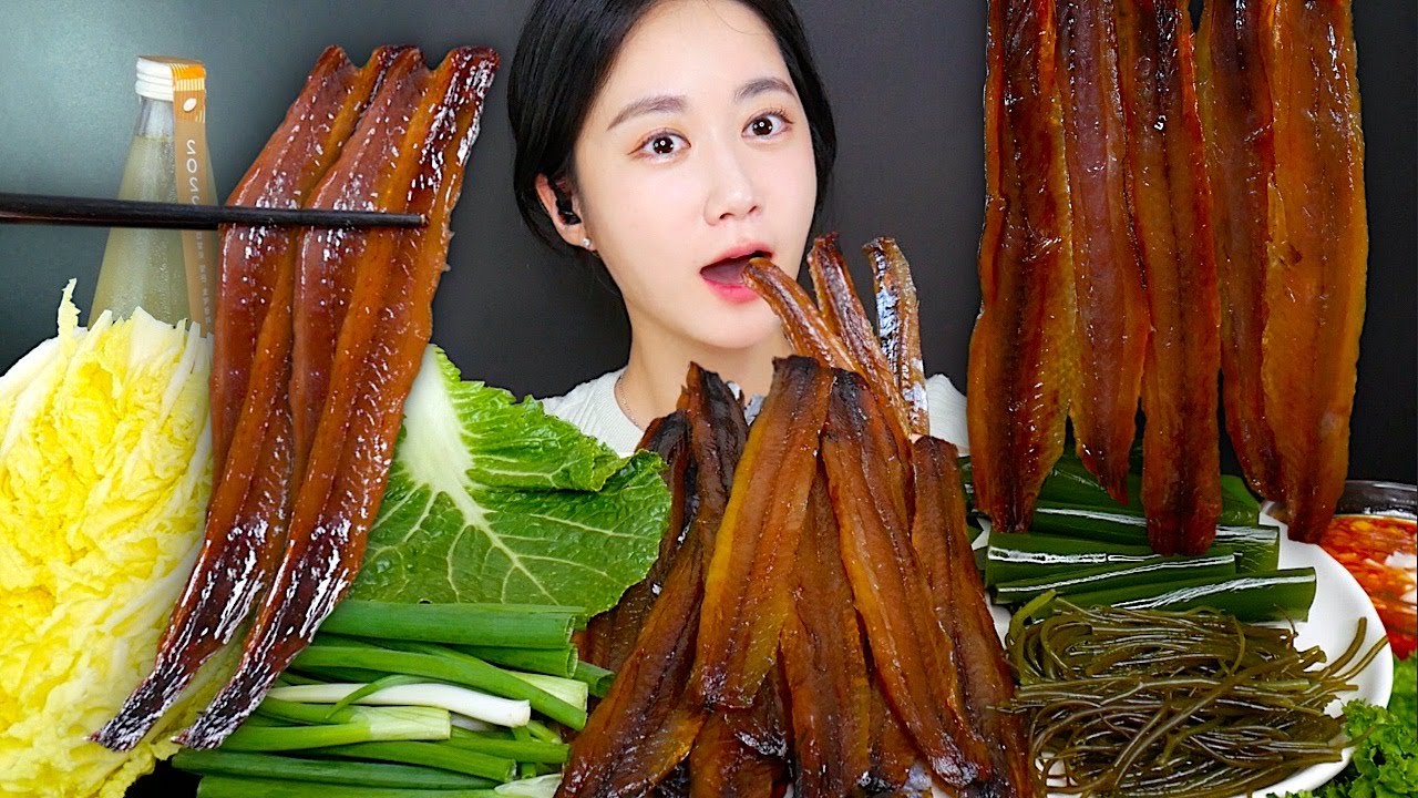 МУКБАНГ Полусушеная Сельдь🤎 *Гвамеги | Real Sound MUKBANG | АСМР | EATING SHOW