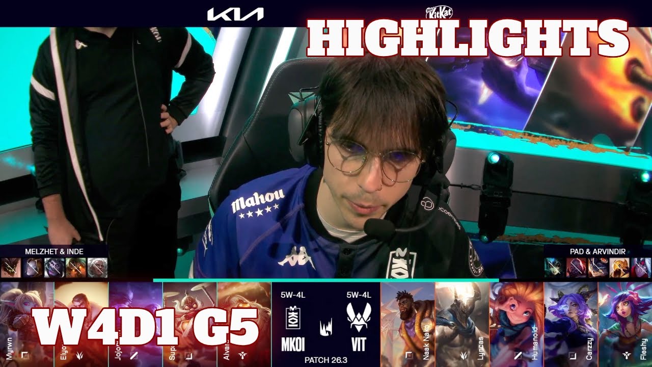 MKOI vs VIT - Highlights | Week 4 Day 1 LEC Versus 2026 | Movistar KOI vs Vitality W4D1