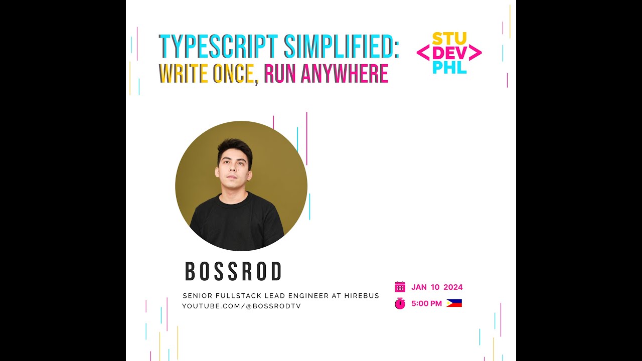 StudevPH Talk - TypeScript Simplified