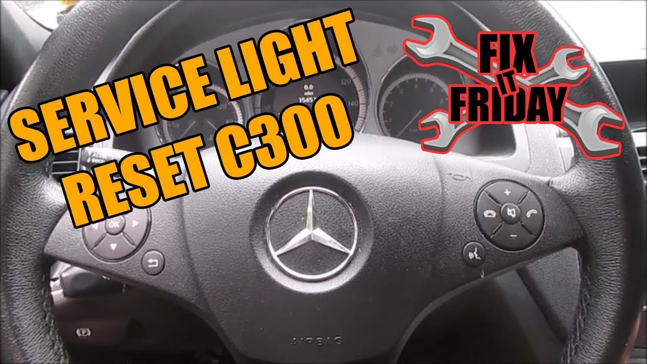 Service Light Reset 2007-2014 Mercedes C300, C350, C63 | Fix It Friday