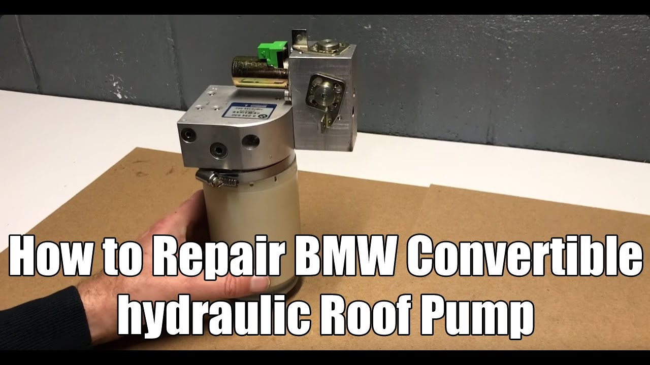 Repair BMW E46 3 Series Convertible Hydraulic Roof Pump - Internal Electric Motor Replacement