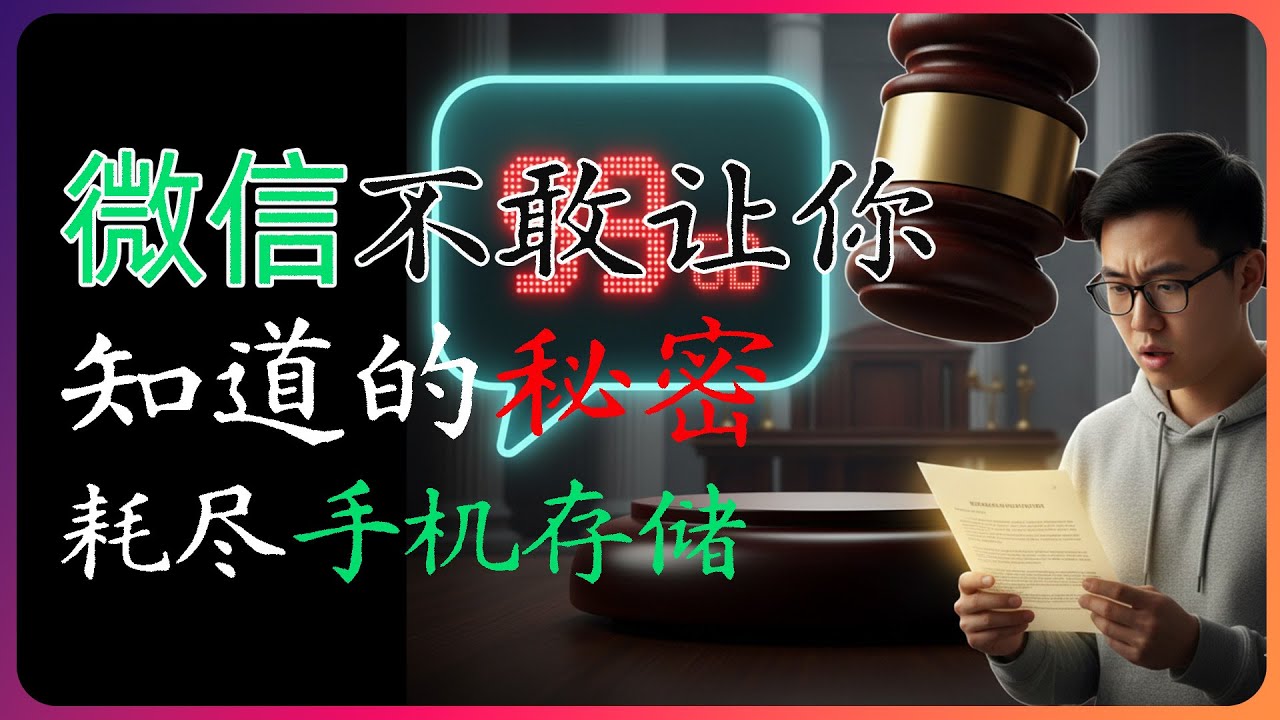 微信不敢让你知道的秘密, 公安监控取证，占用手机空间。开源文件工具被强行封杀。
