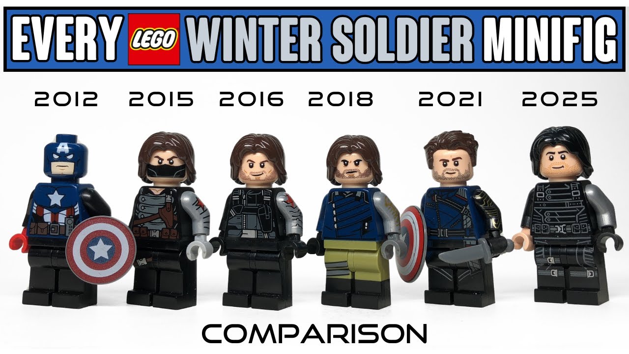 ВСЕ КОГДА-ЛИБО СОЗДАННЫЕ минифигурки LEGO Winter Soldier (с 2012 г. по настоящее время)