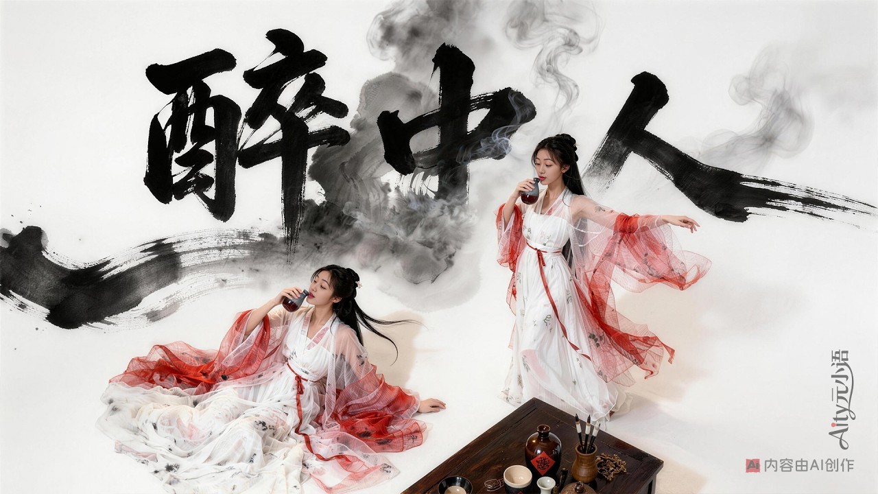 《醉中人》MV，大河水長悠悠，醉看千年一夢情愁~#分享音樂 #大陸歌 #醉中人 #醉舞歌 #醉舞 #千年一醉#國風治癒 #國風情歌 #國風音樂 #中國風bgm #中國風歌曲 #中國風音樂 #中國風MV