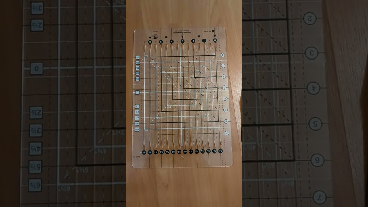 My new Creative Grids ruler-Stripology Squared Mini