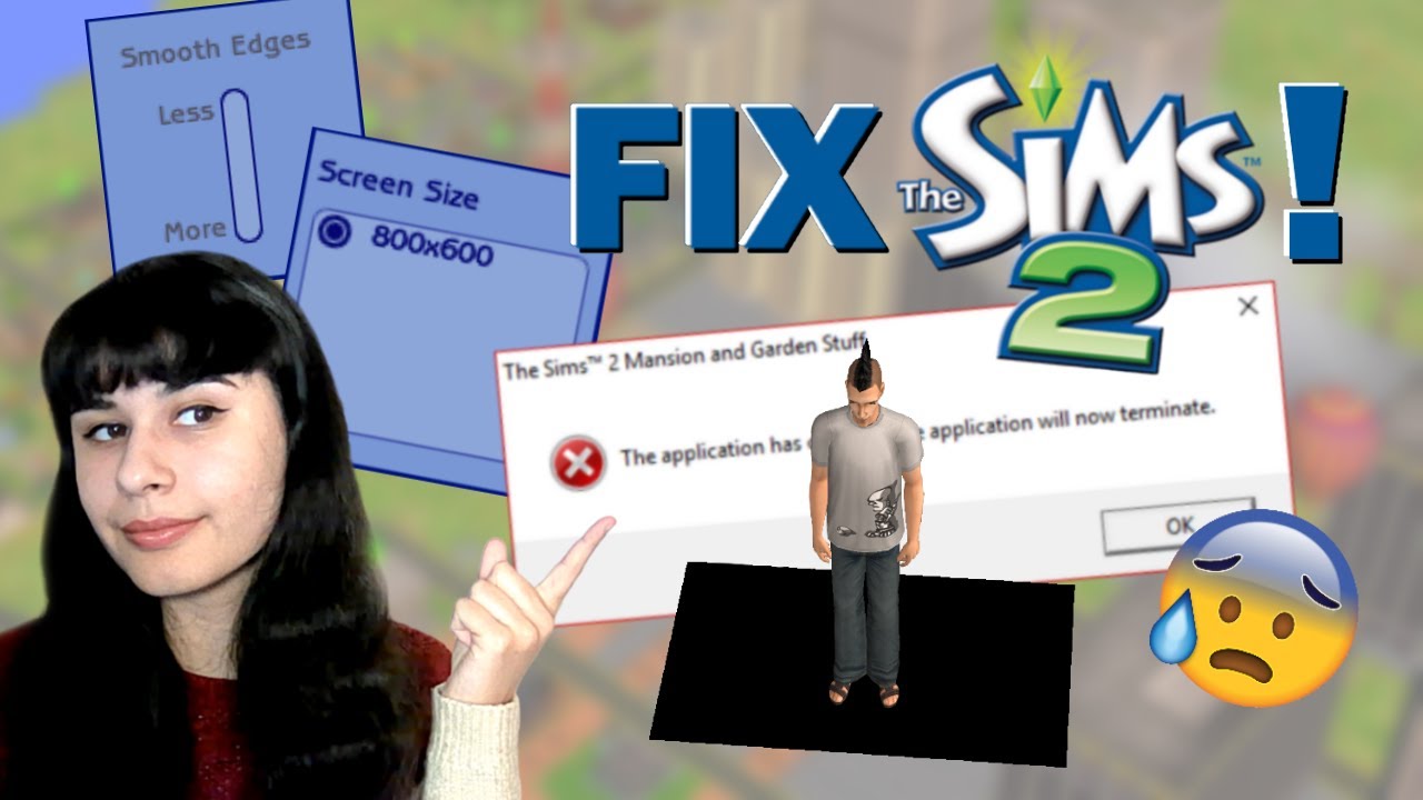 Как исправить ошибки в The Sims 2 на Windows 10 (разрешение, сглаживание краев, тени и сбои) (осн...