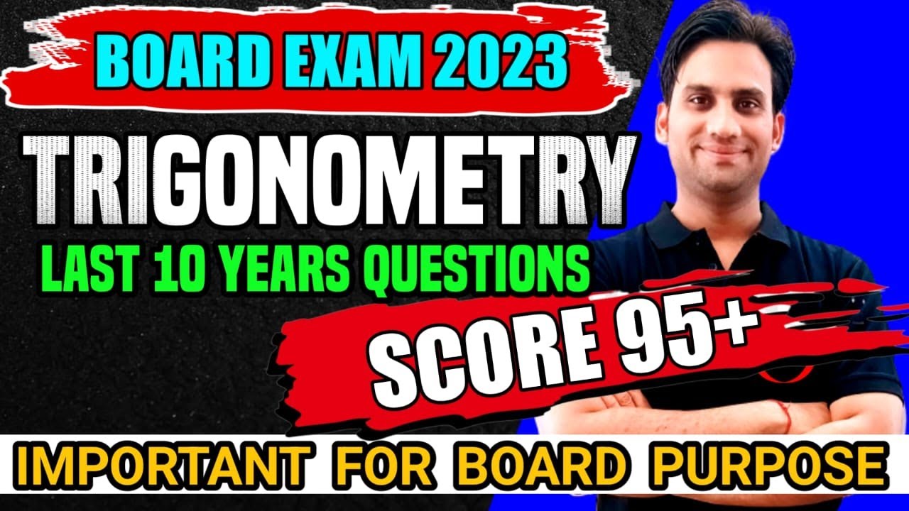 Trigonometry Previous Year Questions Class 10 | Trigonometry Class 10 Important Questions